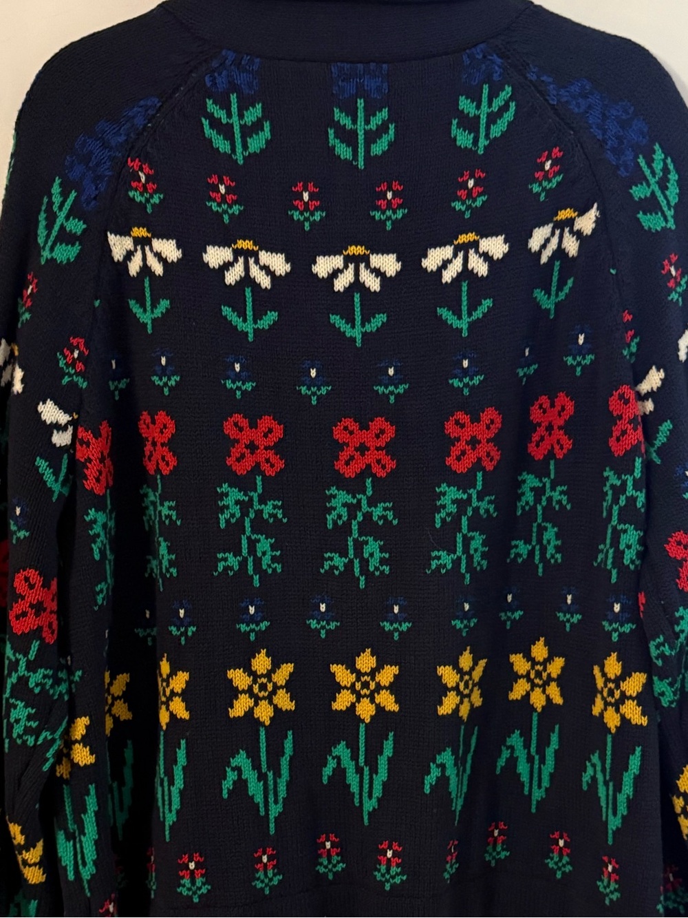 The Great. The Garden Lodge Cardigan in Navy - Picture 8 of 10